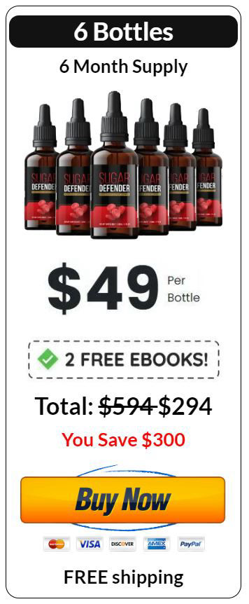 buy sugar defender six bottle